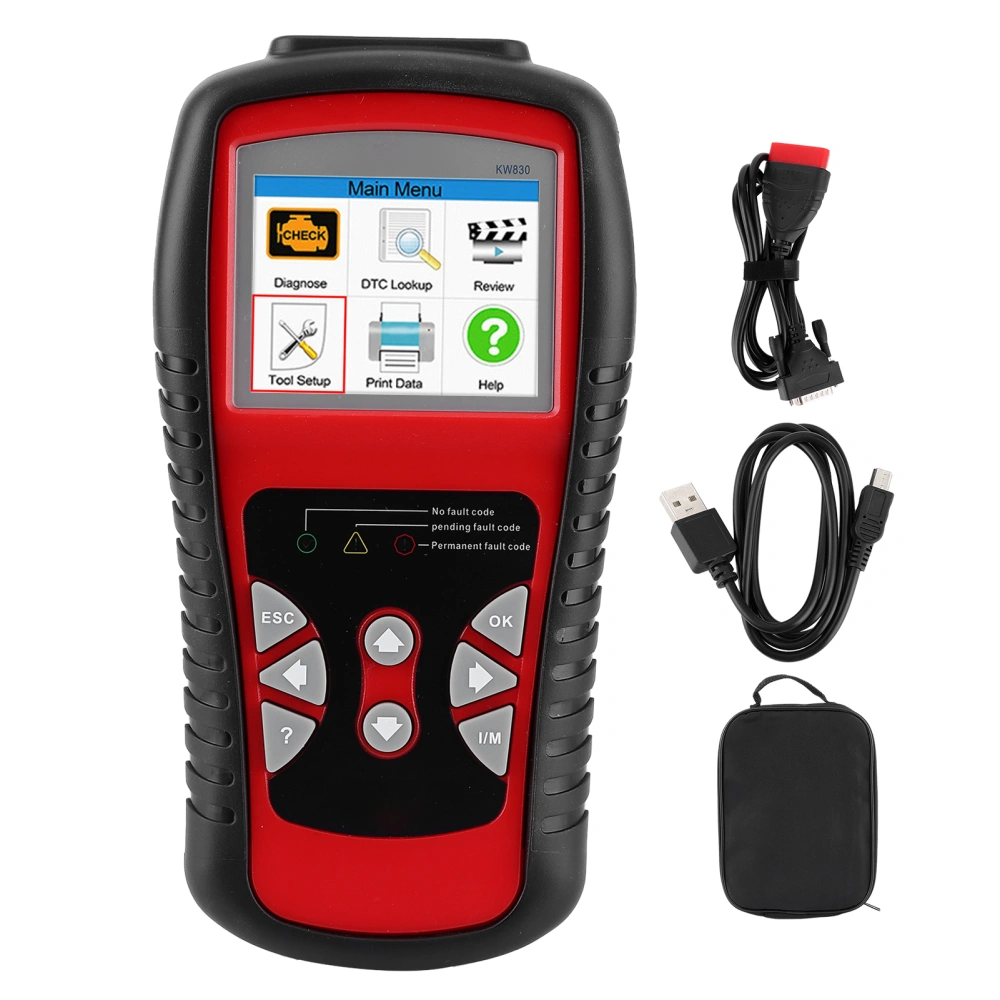 Auto OBD2 Code Reader Fault Erase Scanner Engine Diagnostic Instrument Car Test Tool