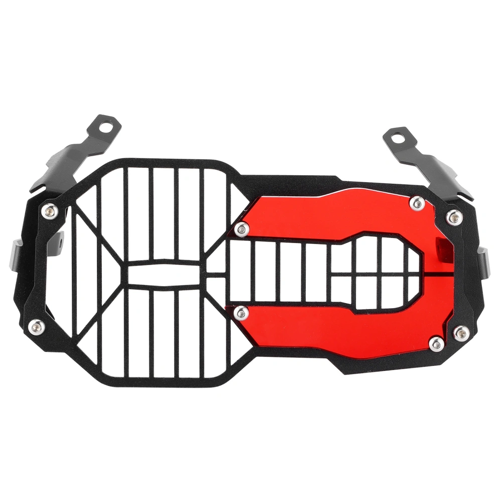 Headlight Guard Grille Cover Protection with Acrylic Lamp Patch Fit for R1200GS R125Red