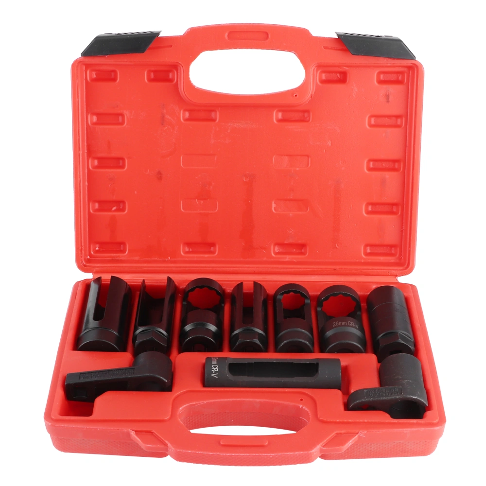 10Pcs Oxygen Sensor Socket Removal Set Diesel Injection Sleeve Wrench Kit Fit for Benz