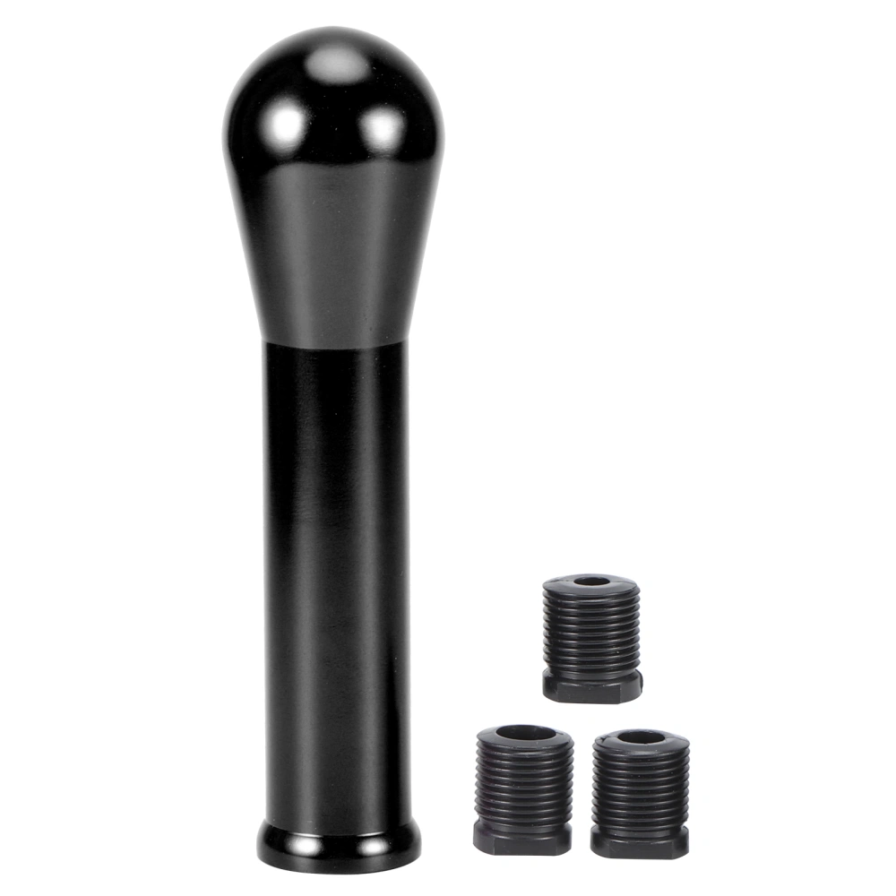 15cm/5.9in Manual Automatic Shift Knob Gear Stick Aluminum Alloy Accessory Universal for CarBlack