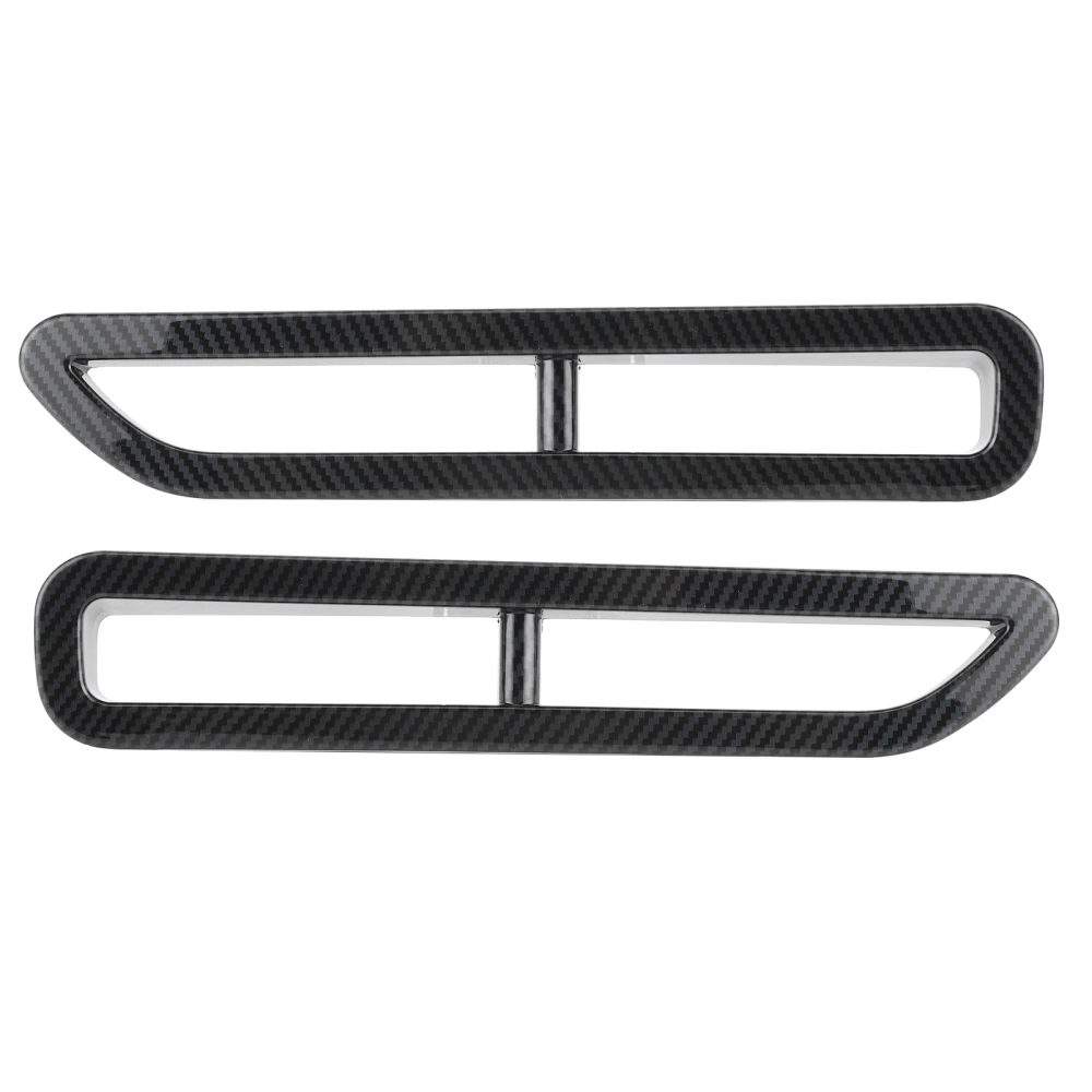 BuyWeek 2Pcs Rear Fog Light Cover Bumper Lamp Trim Decorative Frame Fit for Ford F‑150 2015‑2020Carbon Fiber Grain