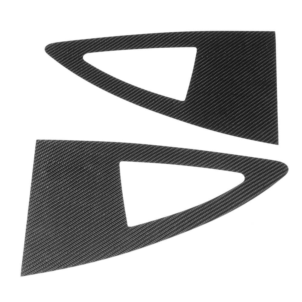 BuyWeek 2Pcs Triangular Window Panel Decor Carbon Fiber Trim Covers Fit for Subaru BRZ 2013‑2020