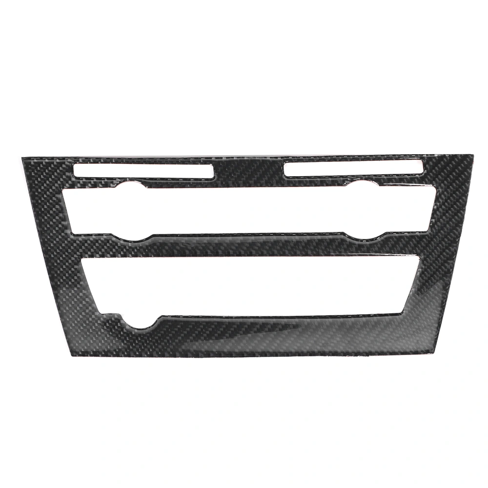 Carbon Fiber CD Panel Frame Trim Interior Decoration Fit for X5 X6 F15 F16 2014‑2017 LHD RHD