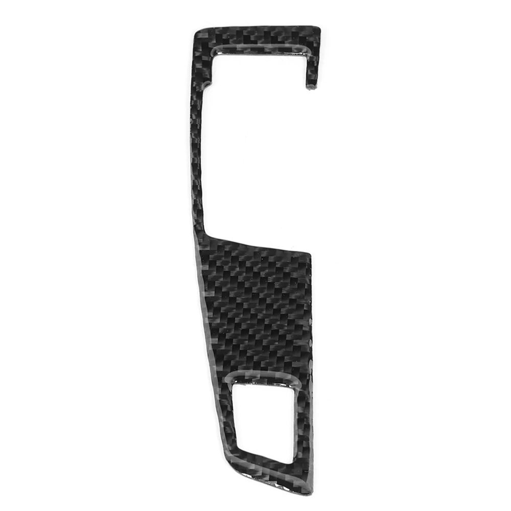 BuyWeek Carbon Fiber Gear Shift Button Panel Trim Cover Fit for F07/ F10/ F25/ F26 2009‑2016 LHDA (Single Switch)