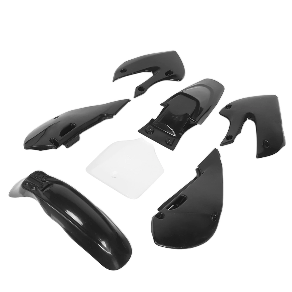 BuyWeek 7pcs/set Mudguard Fenders Fairing Kit Motorcycle Accessory Fit for Suzuki DRZ110 RM65Black White