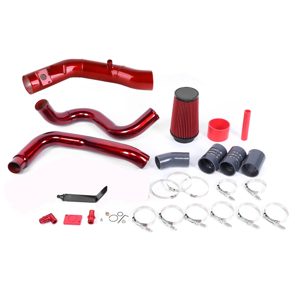 Red Aluminum Cold Air Intake Kit Fit for Ford F250 F350 F450 F550 6.0L 2003‑2007