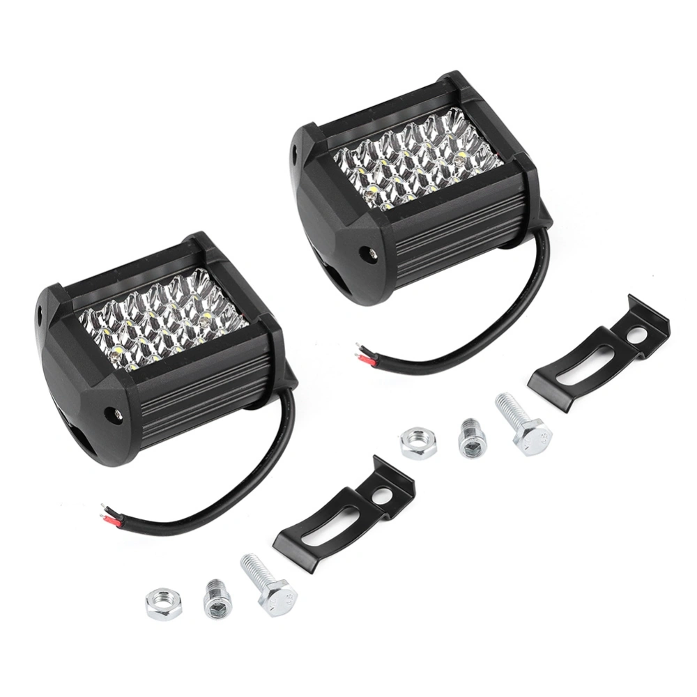 2PCS 4in 72W LED Work Light 30° Spotlight IP67 Lamp for Off Road Truck SUV Boat 12V 24V