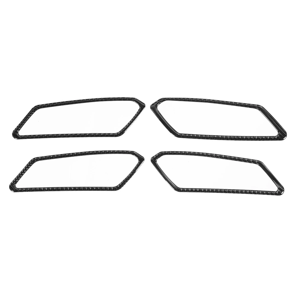 BuyWeek 4pcs Soft Carbon Fiber Interior Door Handle Cover Trim Frame Fits for 3 Series G20 2020