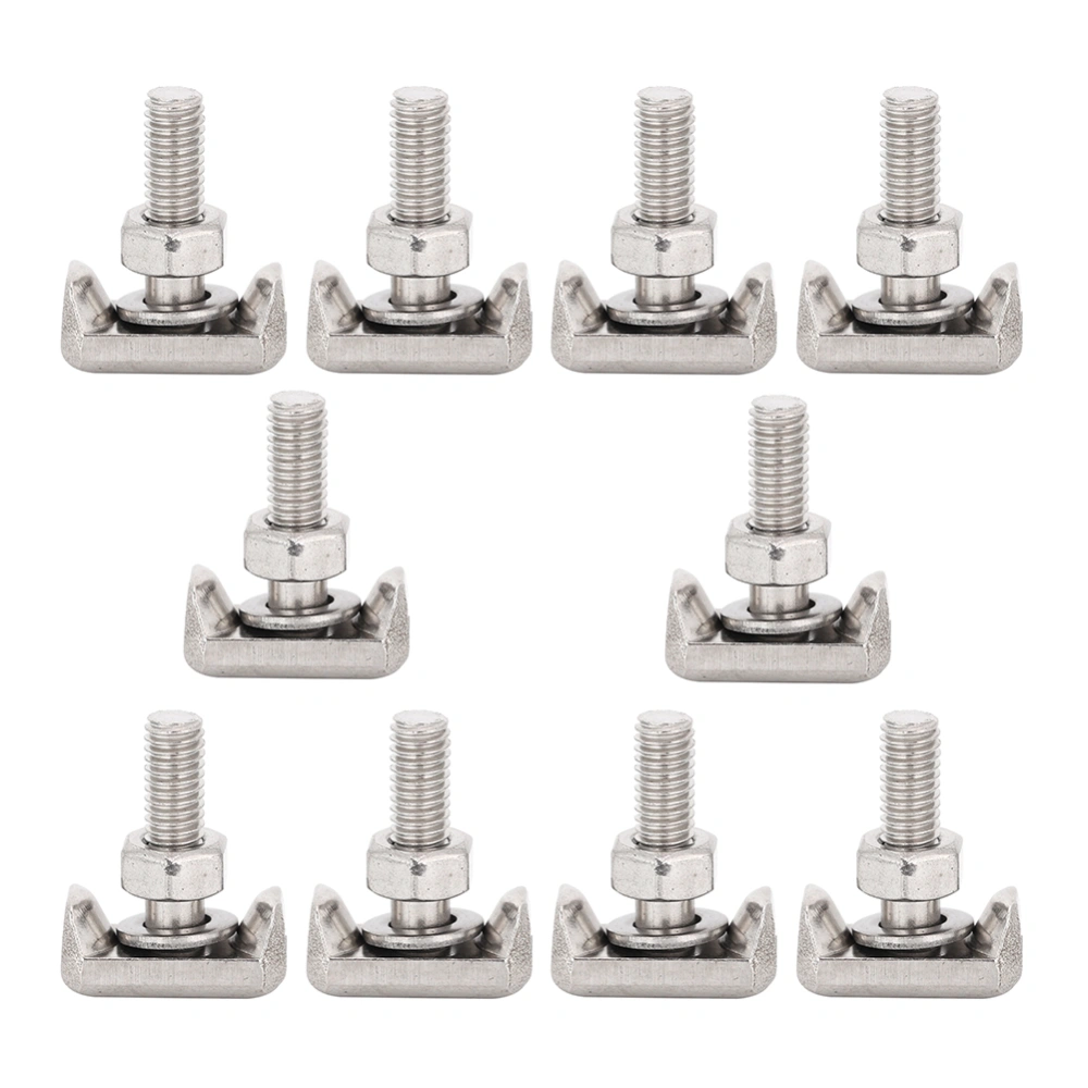 10pcs Stainless Steel T Bolt Auto Battery Cable Terminal Connectors 19116852 Fits for Cadillac