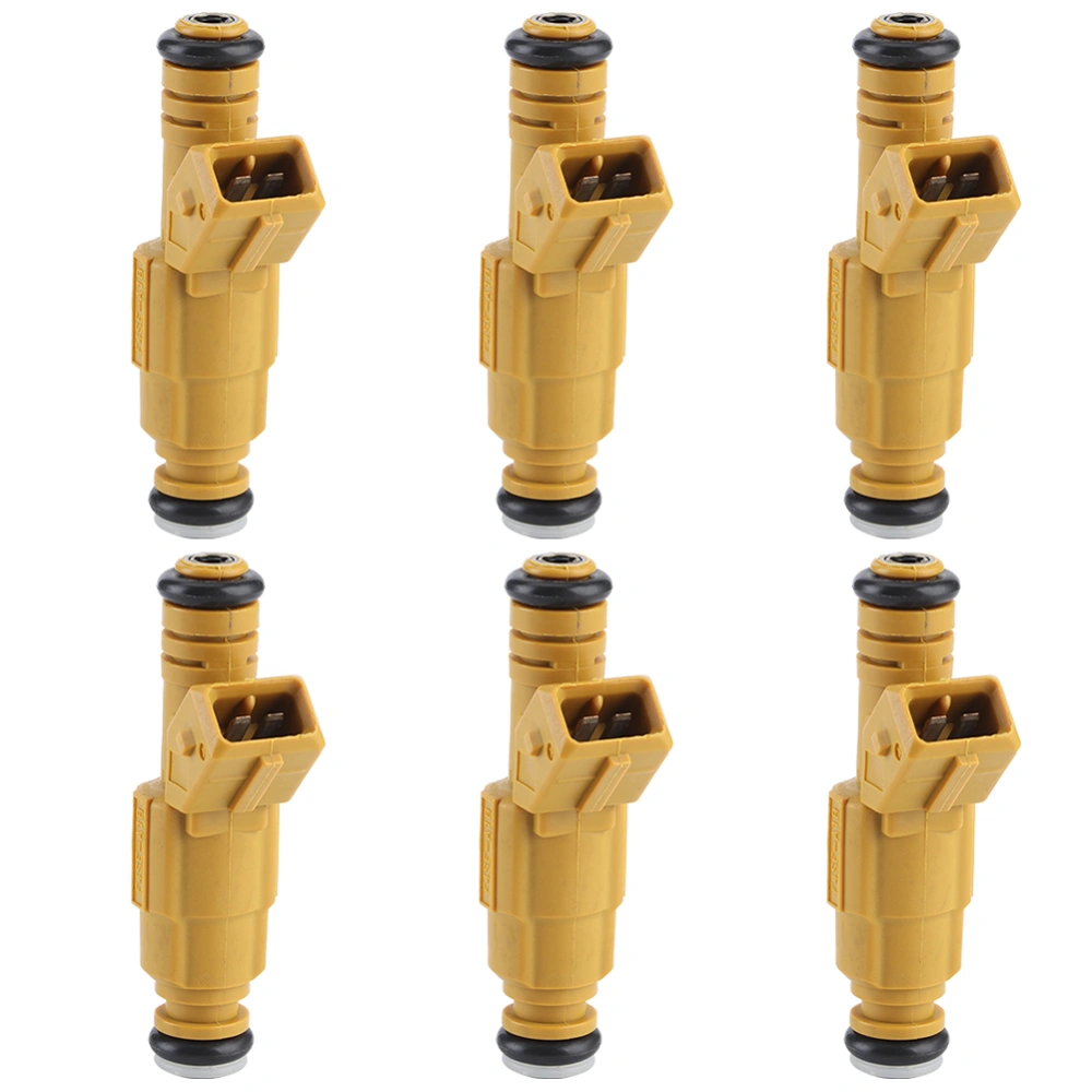 BuyWeek 6pcs Fuel Injector Nozzle 0280155700 Replacement Fit for Jeep Cherokee/Wrangler/Comanche 4.0L