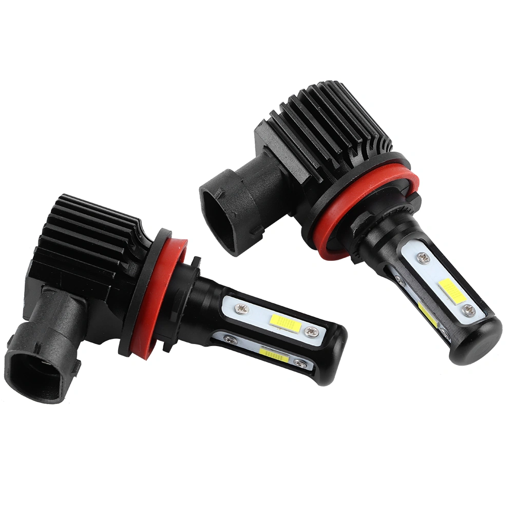 BuyWeek 120W 6000K 3LEDs Headlight H8/H9/H11 Universal Front Light 12-24V Waterproof Dustproof Auto Replacement