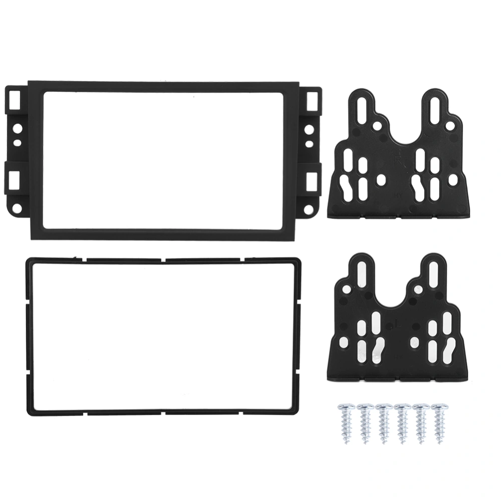 BuyWeek 2 DIN Radio DVD Player Mount Modified Fascia Panel Frame Fits for Chevrolet Captiva / Lova