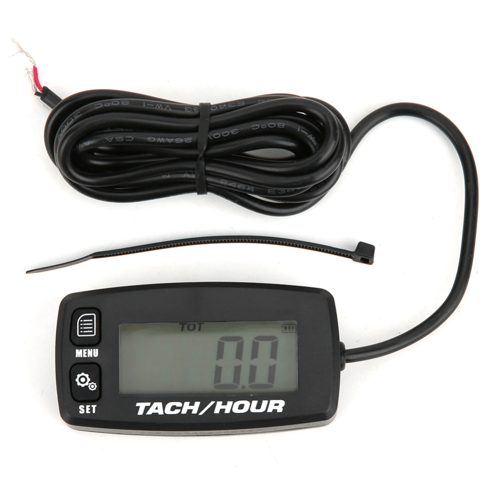 Portable Digital Hour Meter Counter Multifunction Accessory for Chainsaw Mower Generator