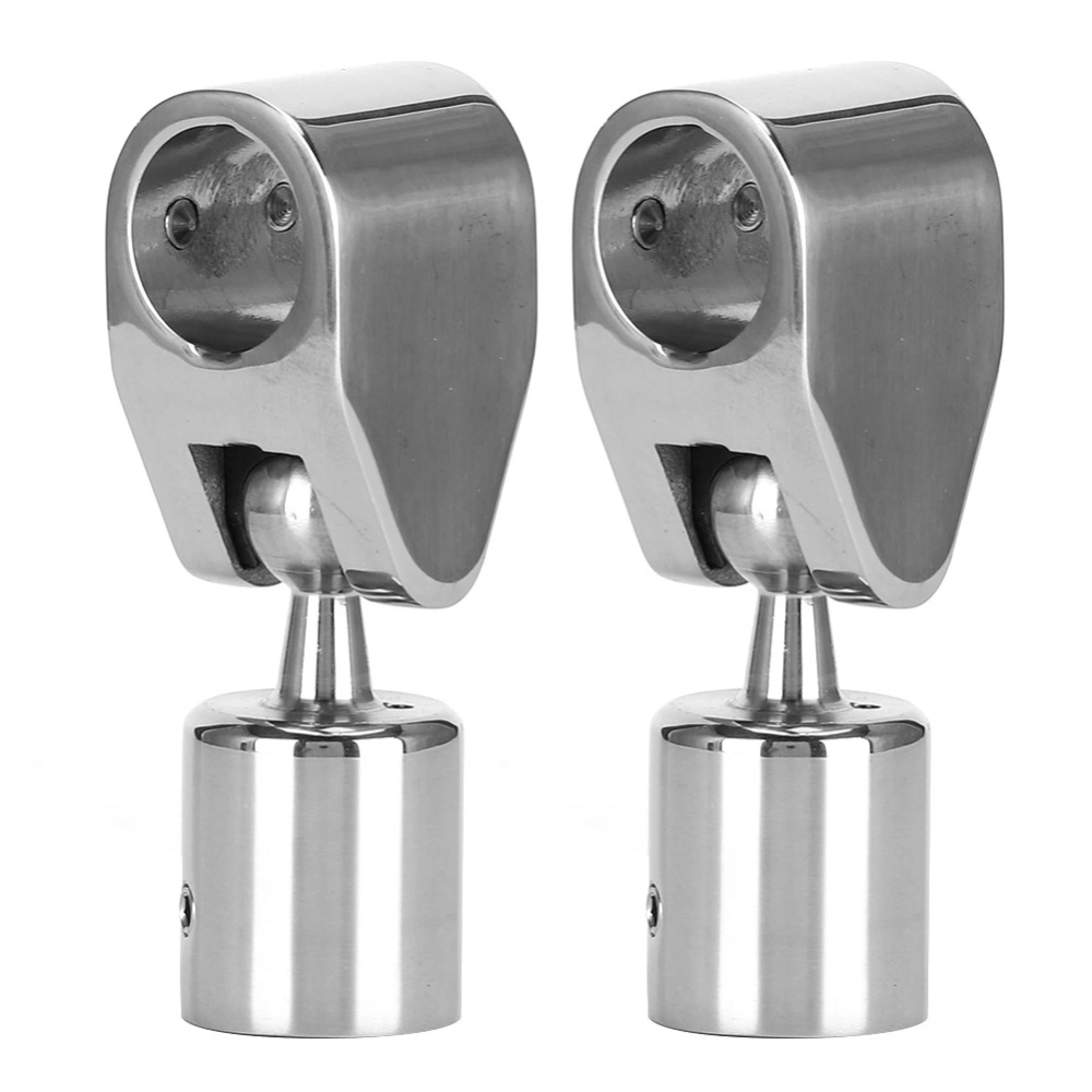 BuyWeek 2Pcs Stainless Steel Rotatable Top Slides with Top Cap Bracket Boat Marine Hardware Accessories22mm / 0.87in