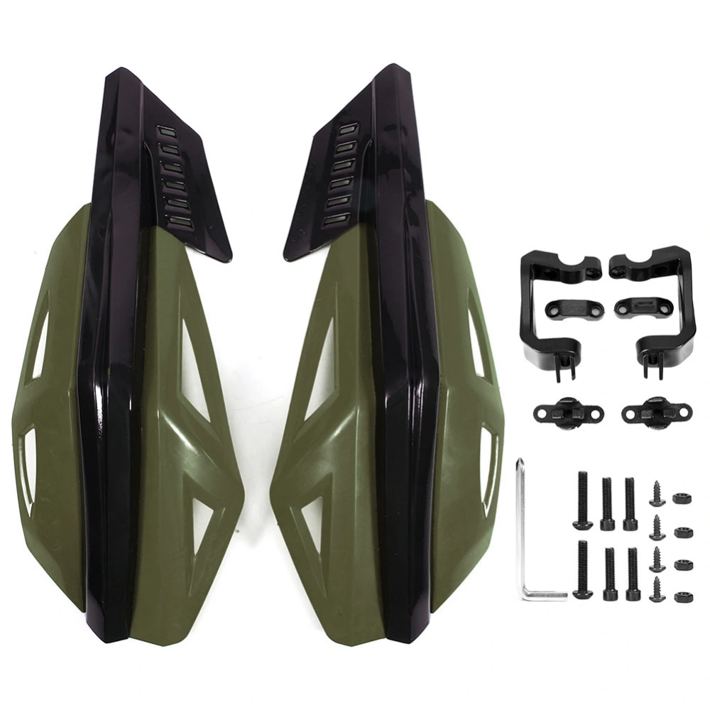 Motorcycle Hand Guard 7/8in 22mm ABS Fall Resistant Protector Universal for Motorcycle Electric Bike ScooterMilitary Green