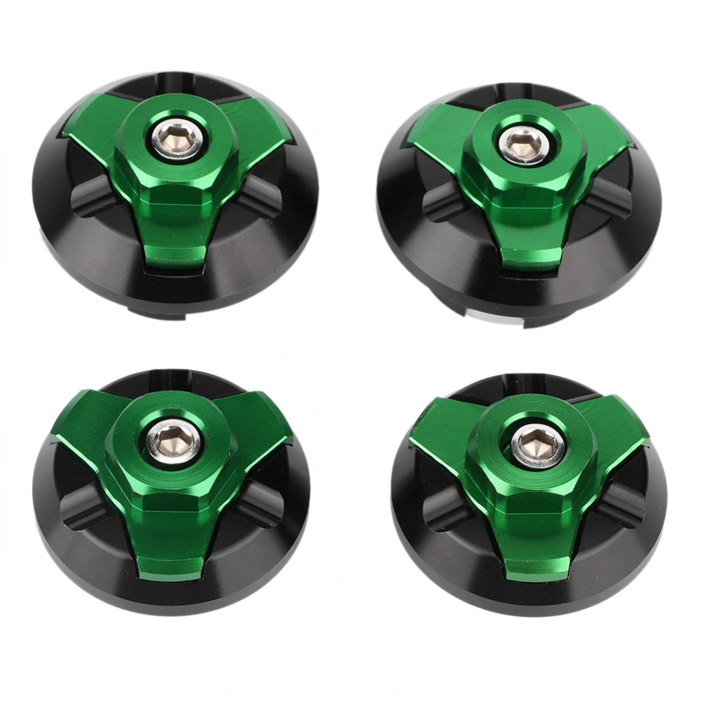 Motorcycle Aluminum Alloy Frame Screw Bolt Decorative Cover Fit for Kawasaki Ninja 250 300Green