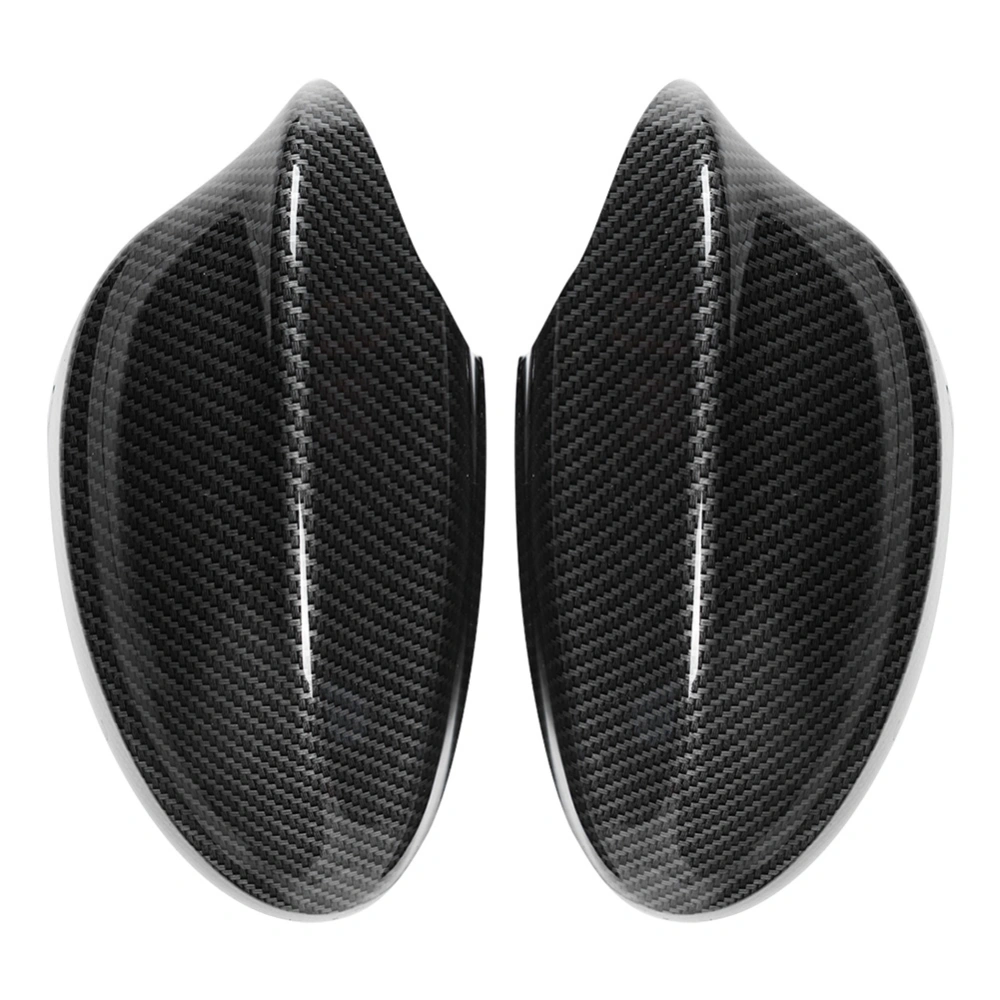 Pair of Carbon Fiber Style Rearview Mirror Cover 51167135097 51167135098 Fits for E90 E91