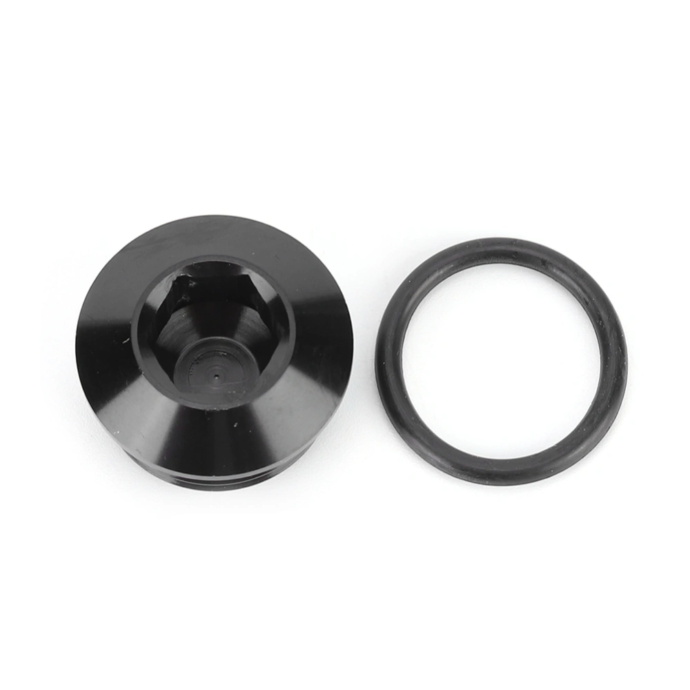 BuyWeek Black Aluminum Alloy 8 AN 8-AN 1/2in ORB Socket Plug with O-Ring Replacement Parts