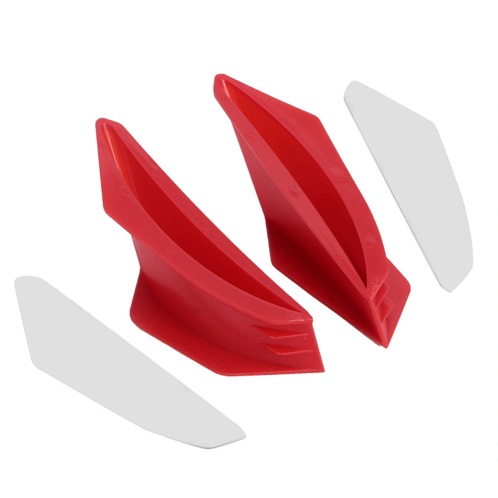 Motorcycle Aerodynamic Winglets Spoiler Wing Universal Modification AccessoryRed