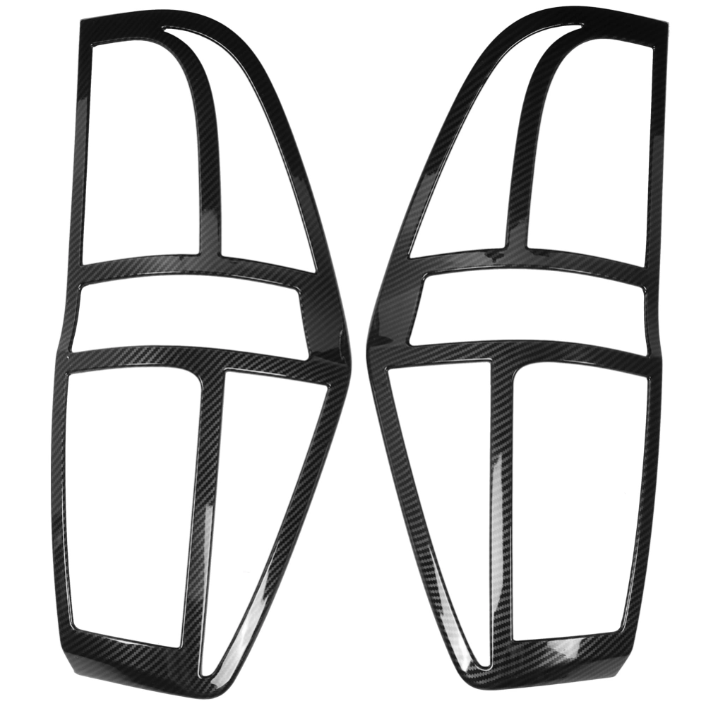 BuyWeek 2pcs Carbon Fiber Style Taillight Rear Lamp Cover Trim Fits for HYUNDAI GRAND STAREX H1 2019