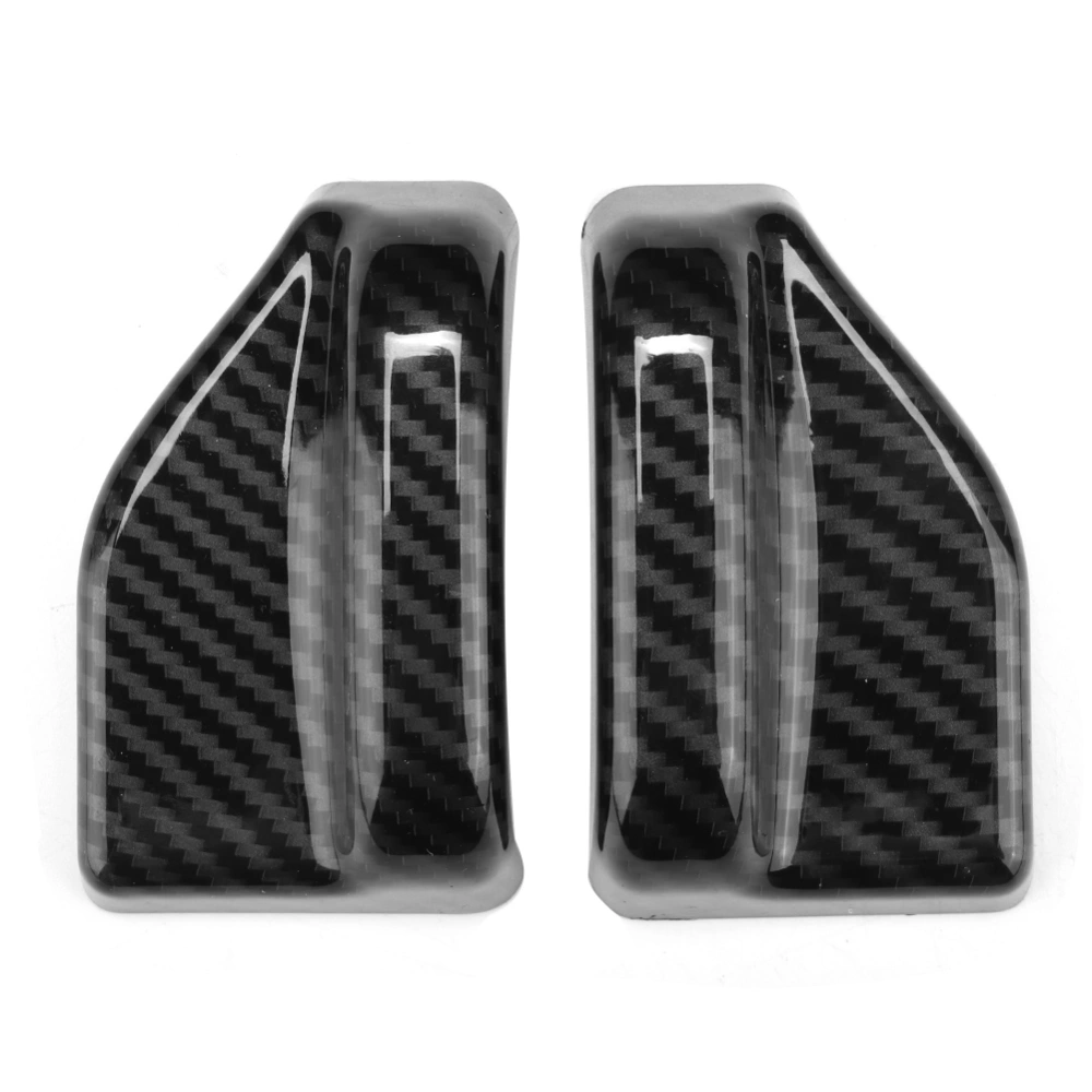 BuyWeek 2Pcs Car Interior Decor Carbon Fiber Style Safety Belt Cover Trim Fit for Benz GLK 08-15