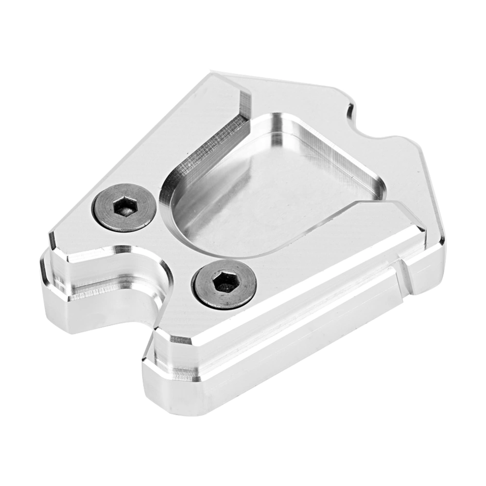 CNC Aluminum Side Stand Extension Pad Plate Fit for Piaggio Vespa GTS 300ie Sprint LXSilver