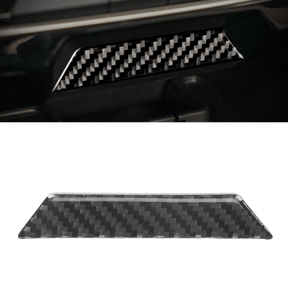 Carbon Fiber Center Console Storage Box Trim Sticker Fit for Honda Civic 10th 2016-2019