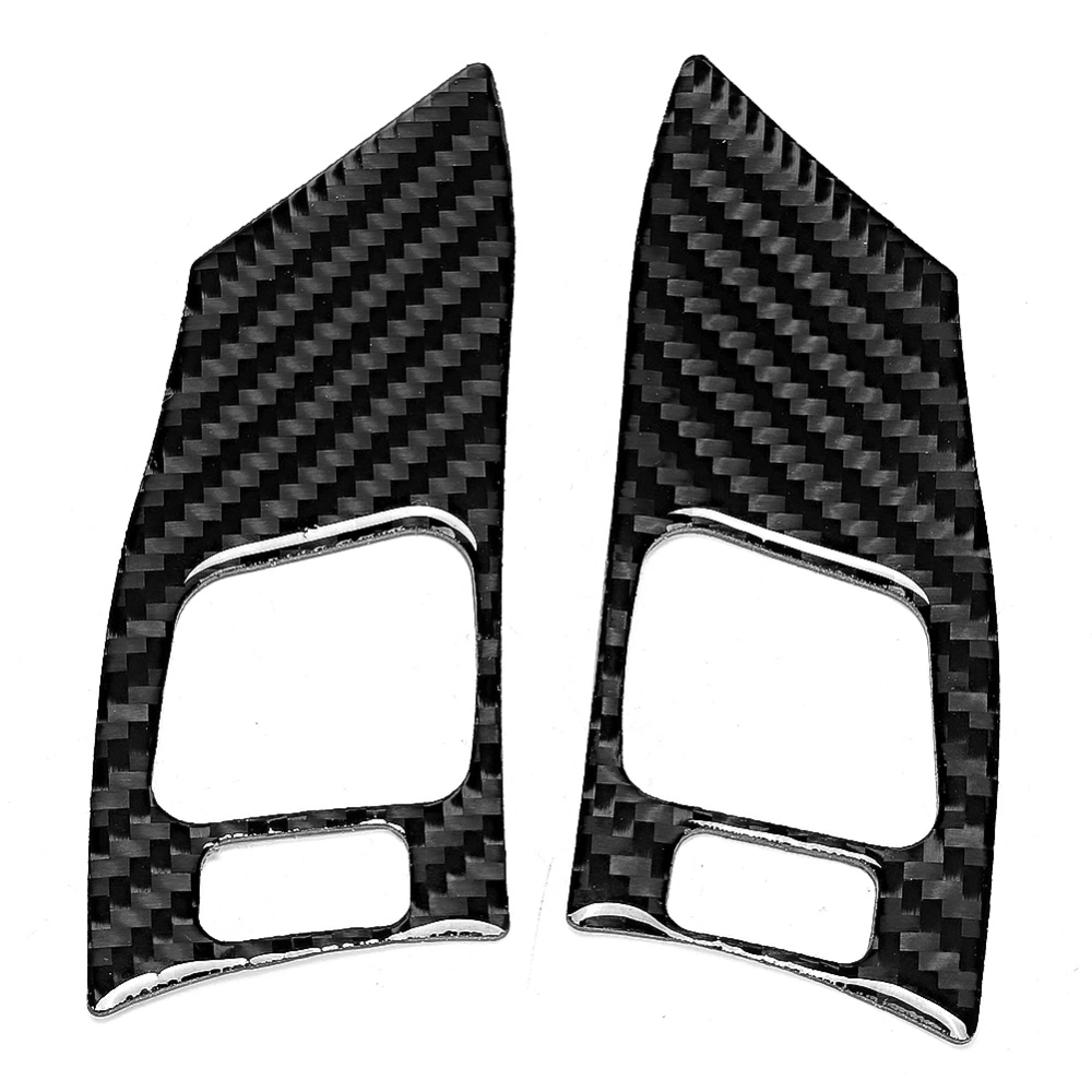 BuyWeek Carbon Fiber Steering Wheel Button Cover Trim Decor Fit for Lexus IS250 300 350C 2006-2012Type B