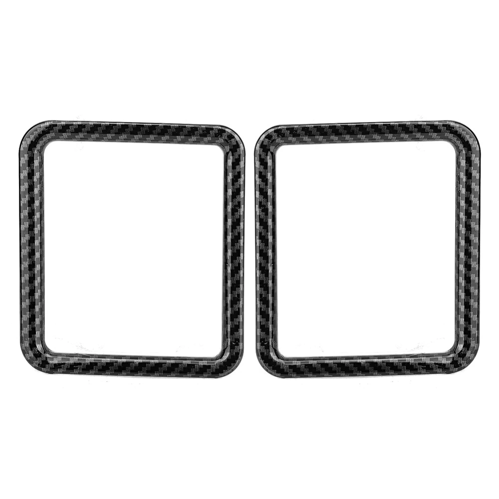 BuyWeek 2Pcs Carbon Fiber Side Air Vent Front Frame Cover Trim Accessory Fit for HiAce 2019