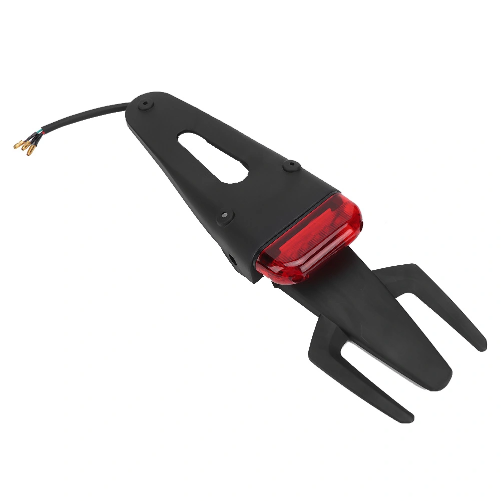 BuyWeek Mudguard Universal Motorcycle LED Tail Rear Brake License Plate Light(Red)