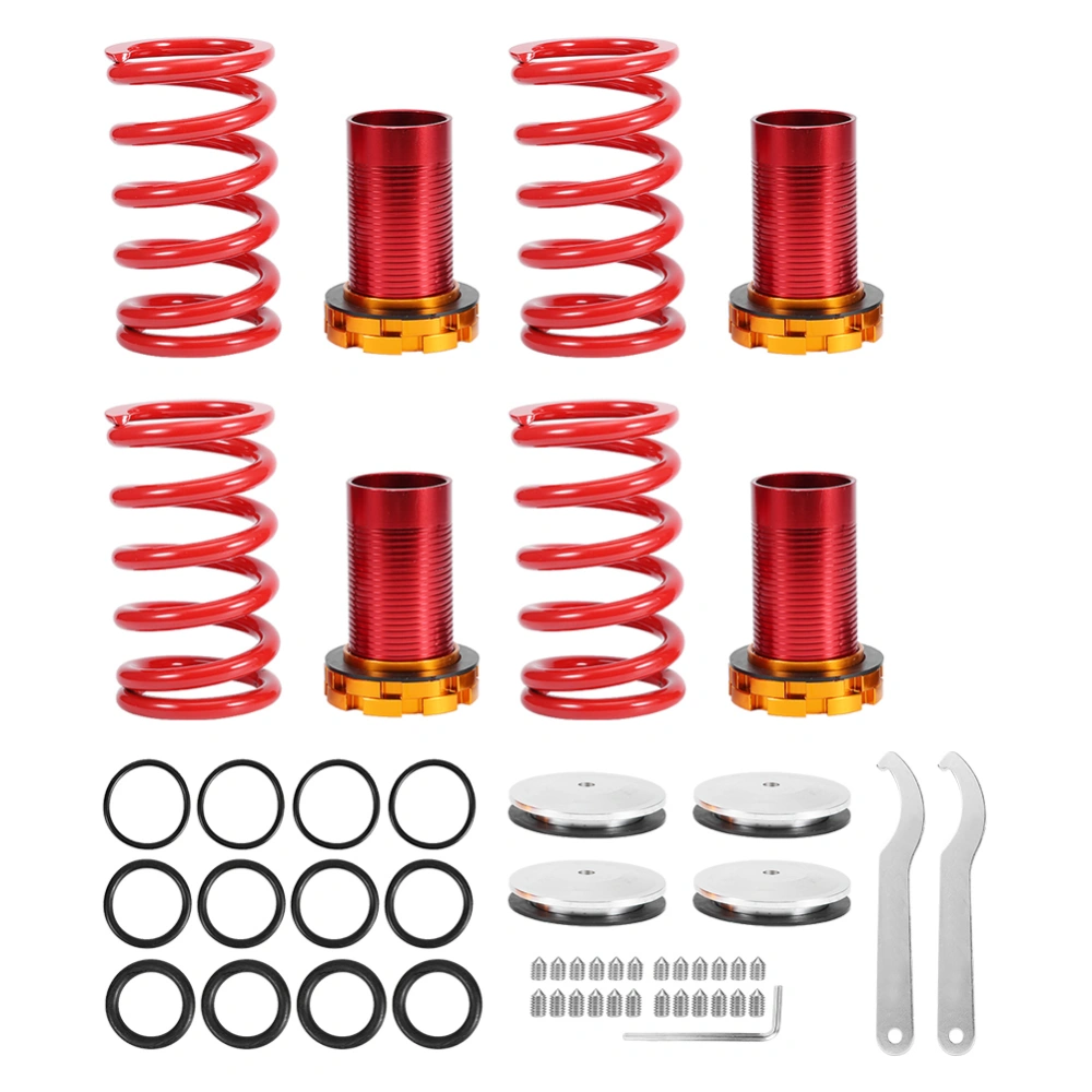 BuyWeek Front and Rear Coilover Suspension Spring Kit for Honda Civic 1988-2000