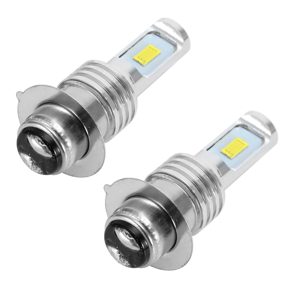 2Pcs 80W 6000K Car White LED Light Bulbs For H6/P15D Fog Light Lamp with Decoder