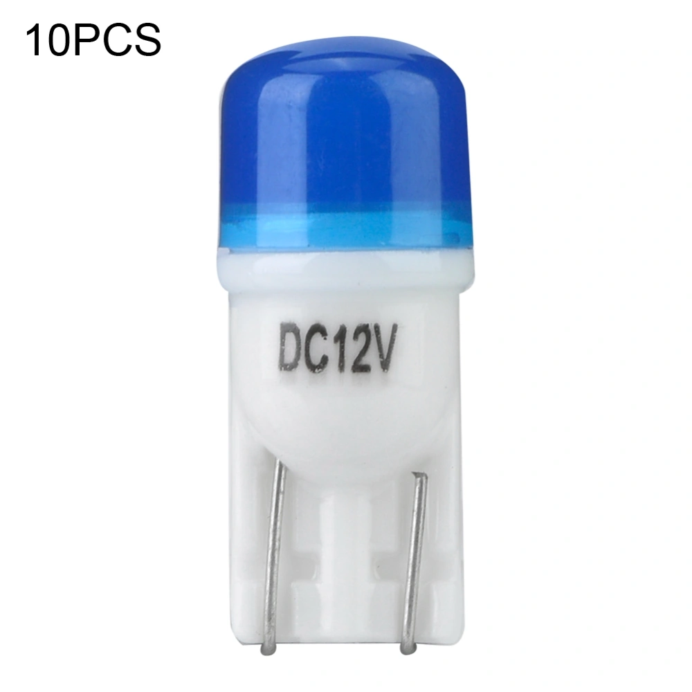 BuyWeek 10Pcs 12V 8000K Bulbs Turn Parking Lot Door Signal Light Indicator Car Light(Blue)