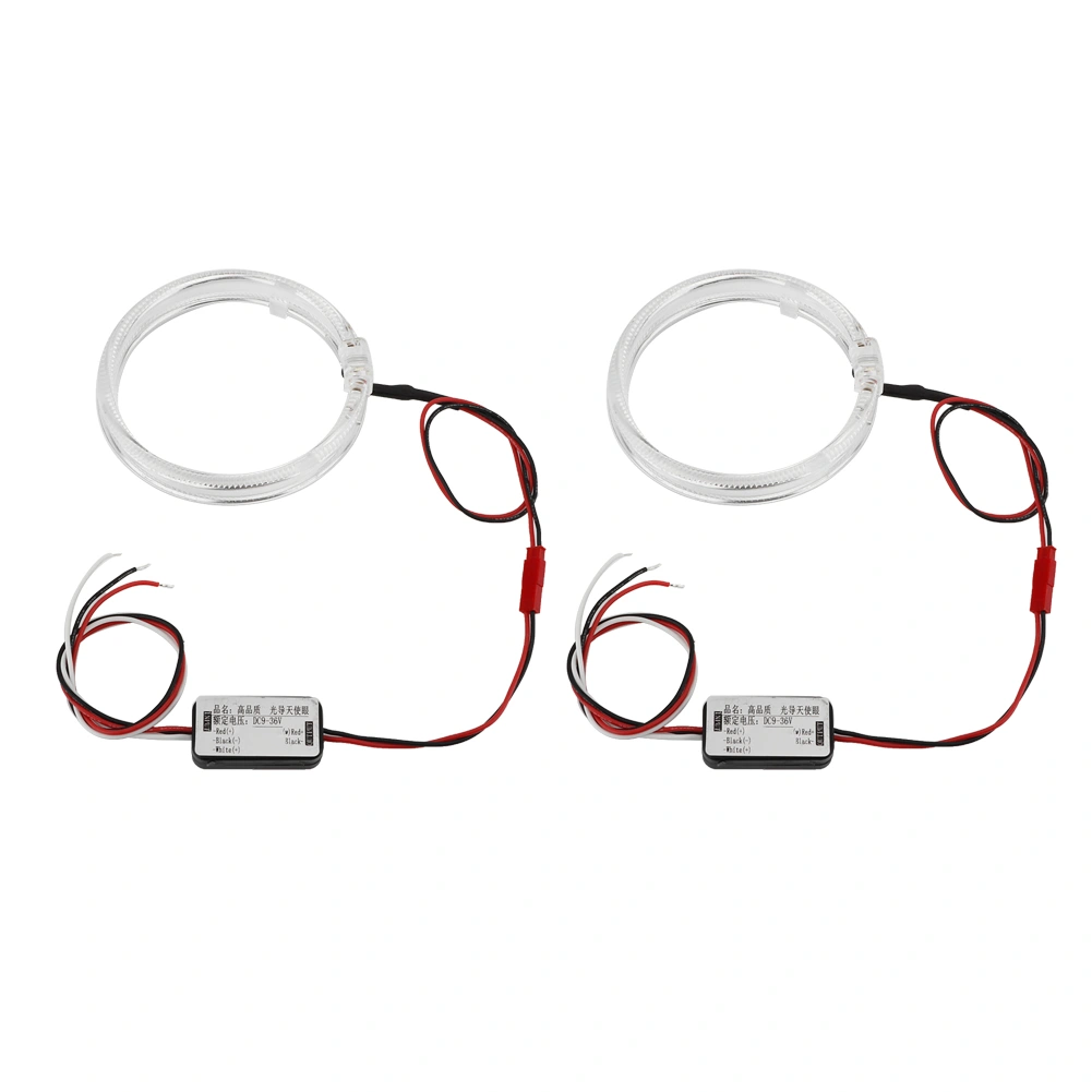 BuyWeek 2 PCS 3in Led Car Light Ccfl Angel Eye Modified Car Lights for BMW