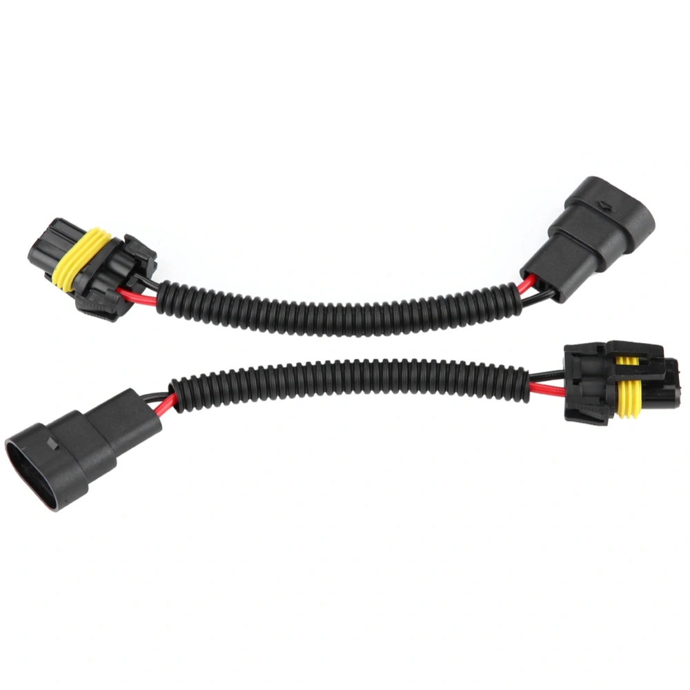 BuyWeek 2Pcs 9005/9006 Headlight Fog Lamp Extension Wiring Harness Sockets Connector Adapter