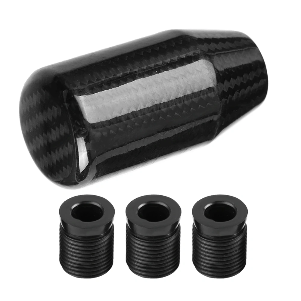 Car Modified Carbon Fiber Stand Head Manual Transmission Lever Knob Head Wave Stick Shift Knob