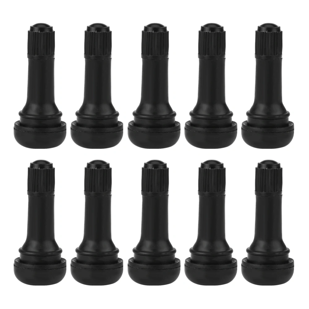 10Pcs Car Auto TR413 Wheel Snap In Tire Tyre Valve Stem Short Rubber Valve