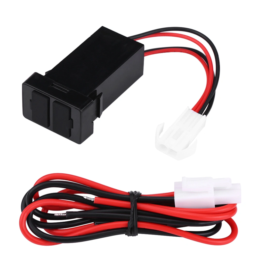 12V-24V 2.1A Dual USB Port Car Charger Power Adapter Socket for Toyota Cellphone