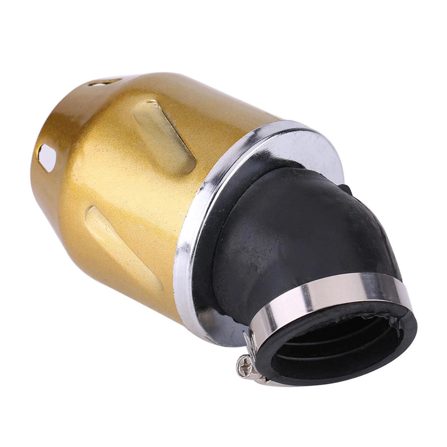 35mm Bullet Shape Air Filter Cleaner Intake for Motorcycle Scooter ATV Dirt Bike Gold