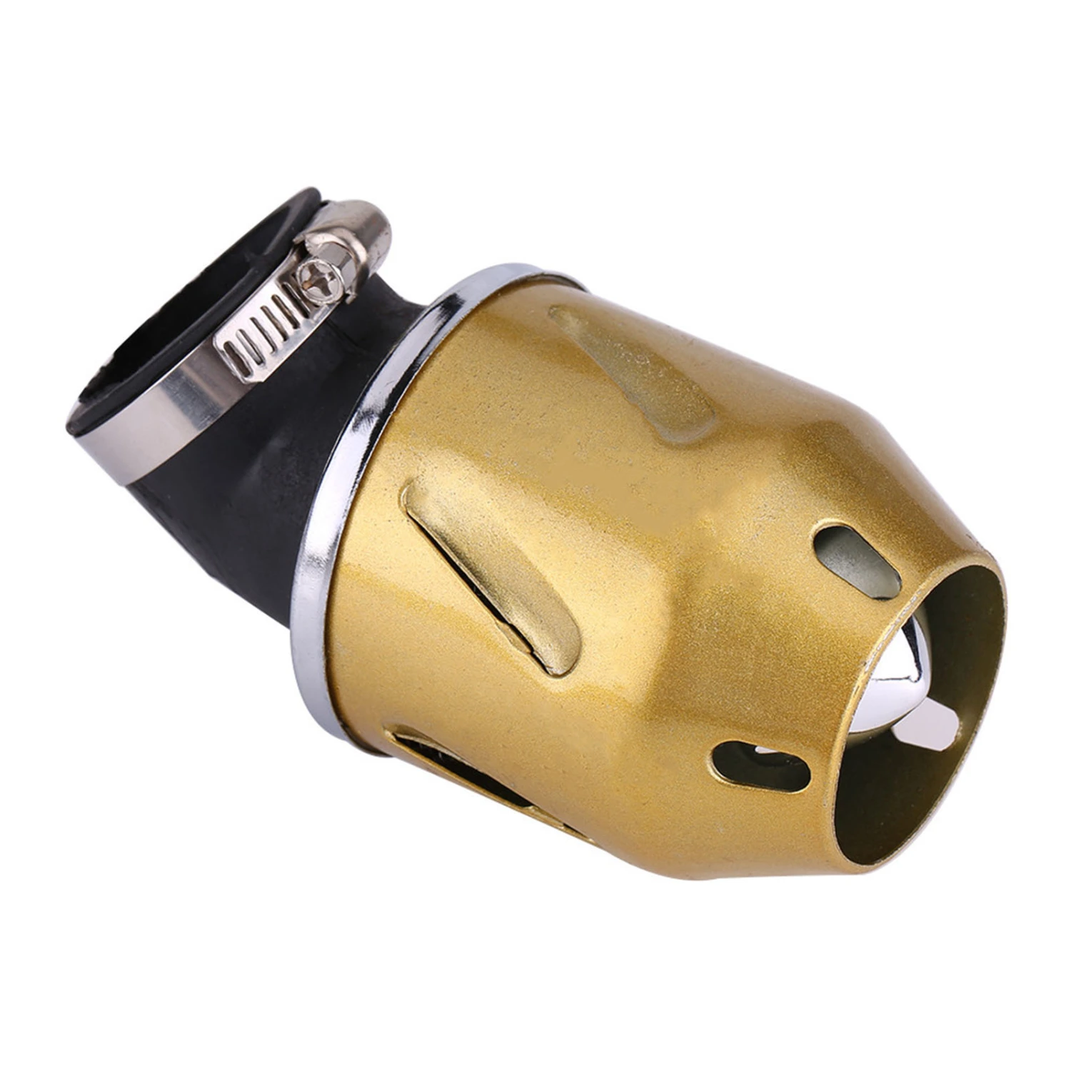 35mm Bullet Shape Air Filter Cleaner Intake for Motorcycle Scooter ATV Dirt Bike Gold