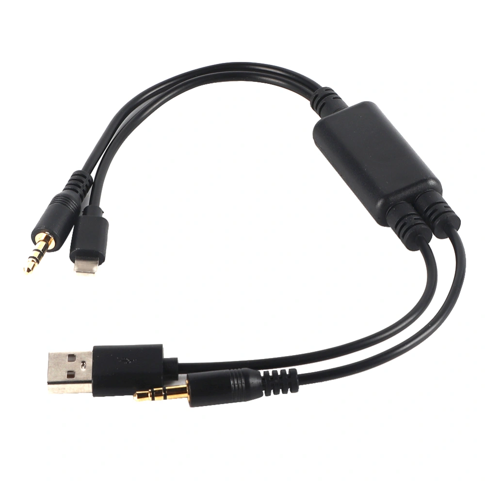 BuyWeek Car USB 3.5MM AUX Adapter Interface Cable For Core For i Fast Data Transfer