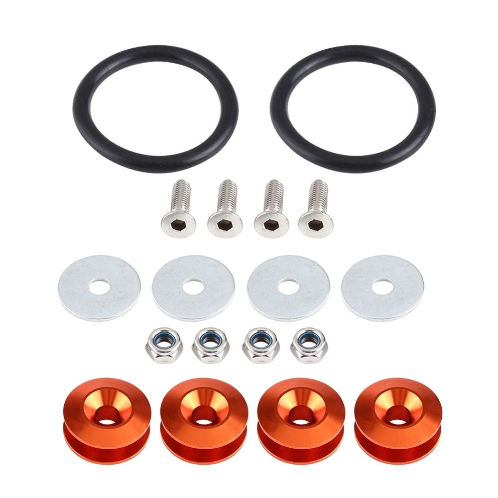 BuyWeek Car Aluminium Alloy Bumper Washer/Bolt Engine Bay Dress Up Kit Quick Release Fastener