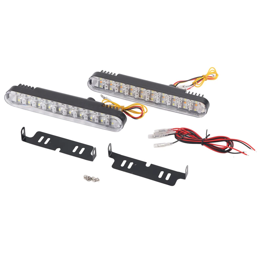 2X 30 LED Car 12V DC Daytime Running Light DRL Driving Daylight Lamp Turn Signal