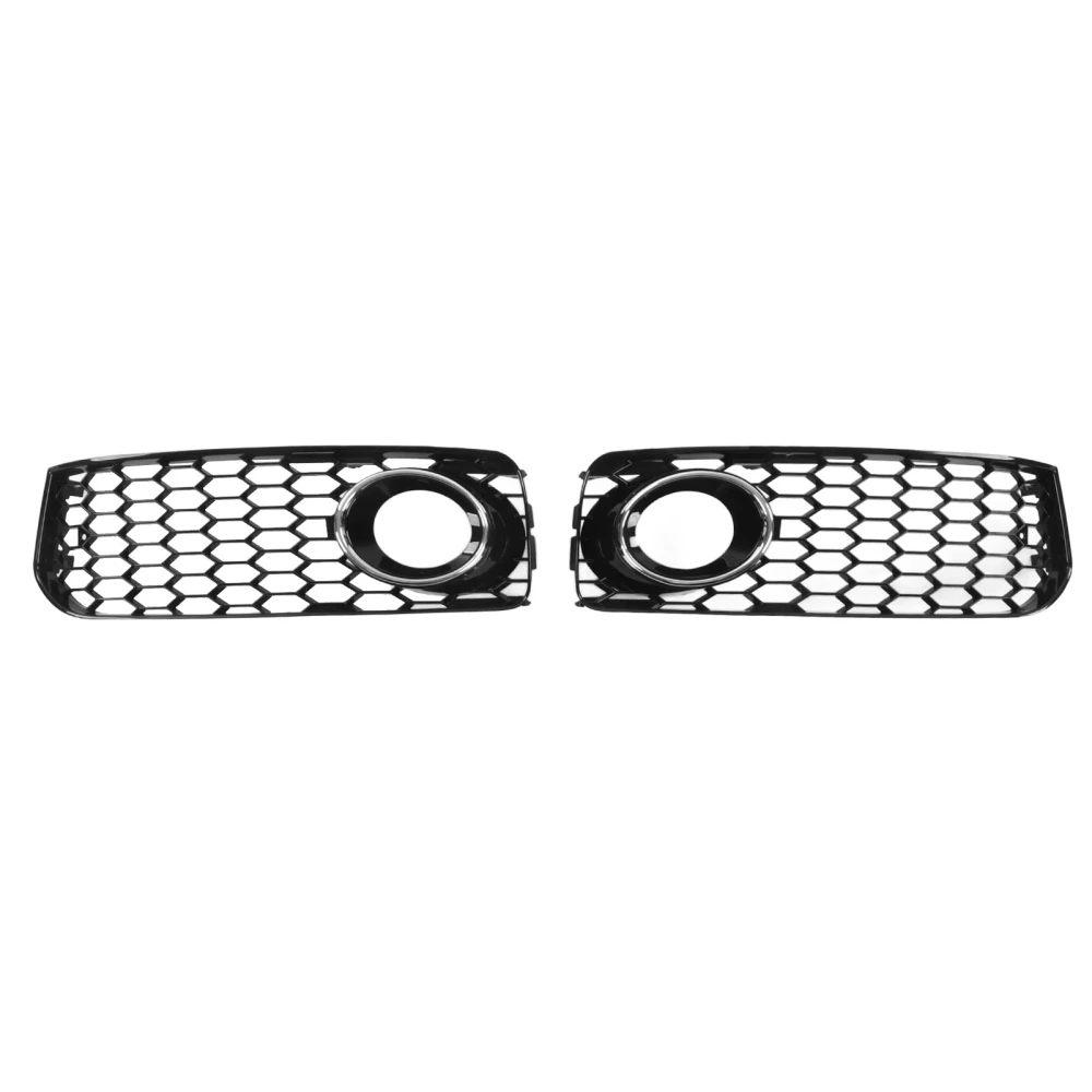 1 Pair Fog Light Grille with Chrome Trim 8T0807681B Left and Right Side Fog Light Grille for A5 S5