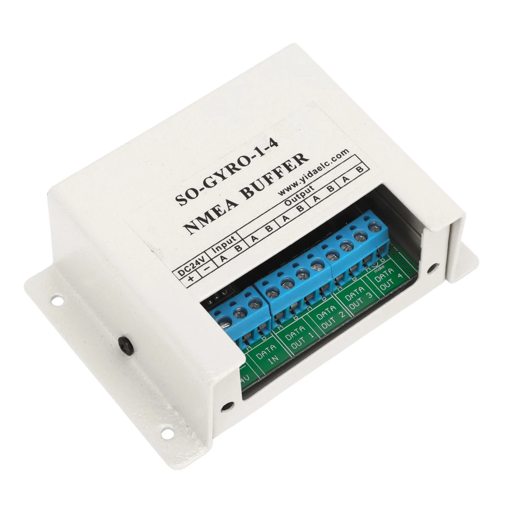 for NMEA Buffer 1 in 4 Out Marine Serial Line Splitter Isolating Buffer Converter Interface for 24V Circuit Systems