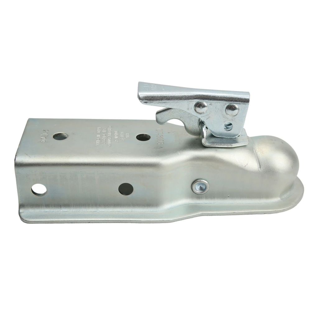 Straight Tongue Trailer Coupler 2in Hitch Ball 3in Channel 3500 Load Capacity for 76mm Square Tube