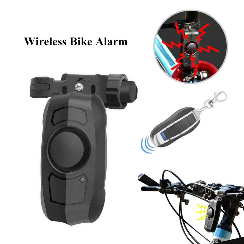 Mini Alarm Remote Control Anti Theft Bike Lock Vibration Alarm Cycling Security Lock