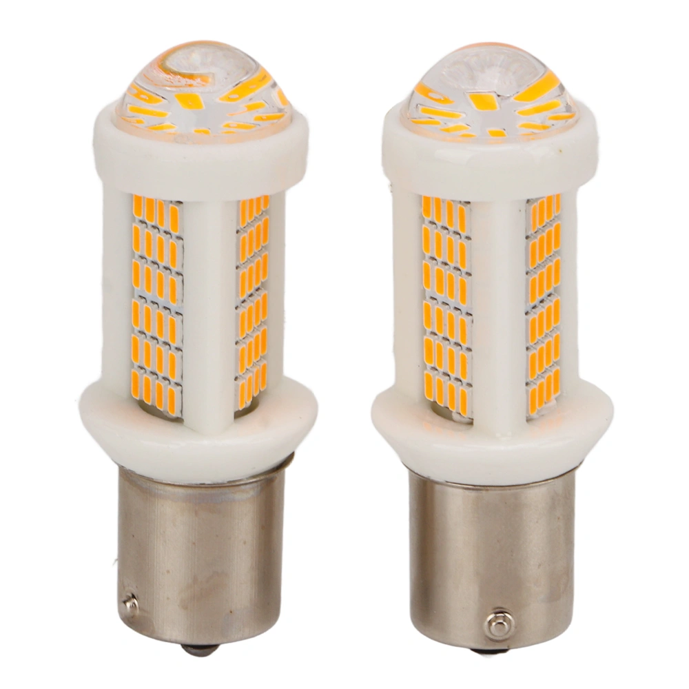 2 Pcs Back Up Light Bulb Yellow Turn Signal Reverse Brake Taillight LED Car Light Bulb for Car