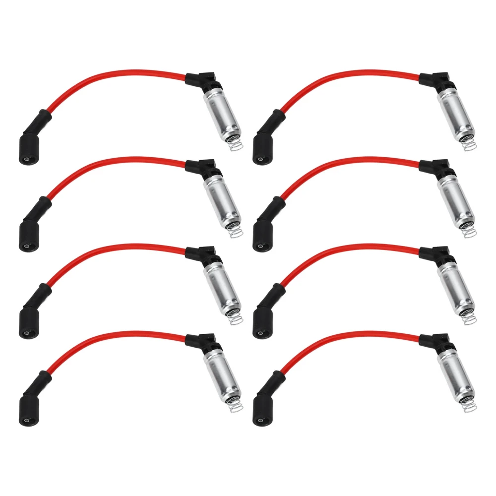 8pcs 10.2mm/0.40in Spark Plug Wire Set 48322R Ignition Cable Replacement for Avalanche Corvette Express Impala