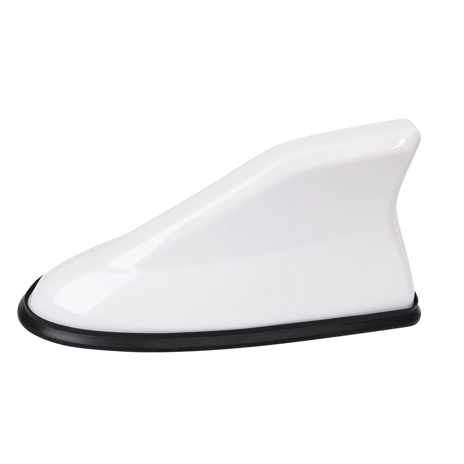 Piano Coating Car Roof Aerial Radio Signal Shark Fin Antenna Exterior Accessories for Auto White